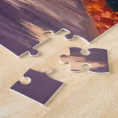 Herbststraße | Wasserfarbe Herbstlaub Blätter Puzzle (Seite)