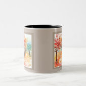 Herbststraße Zweifarbige Tasse (Mittel)