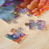 Herbststrauß mit Dahlien, Freesien und Gerbera Puzzle (Seite)
