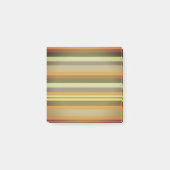 Herbststreifen - Kunst Post-it Klebezettel (Vorderseite)