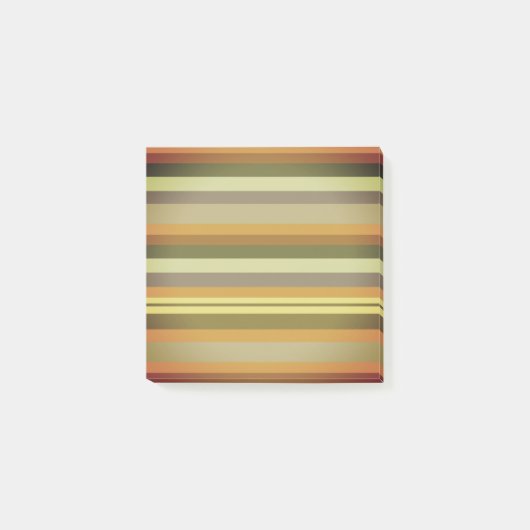 Herbststreifen - Kunst Post-it Klebezettel (Vorderseite)
