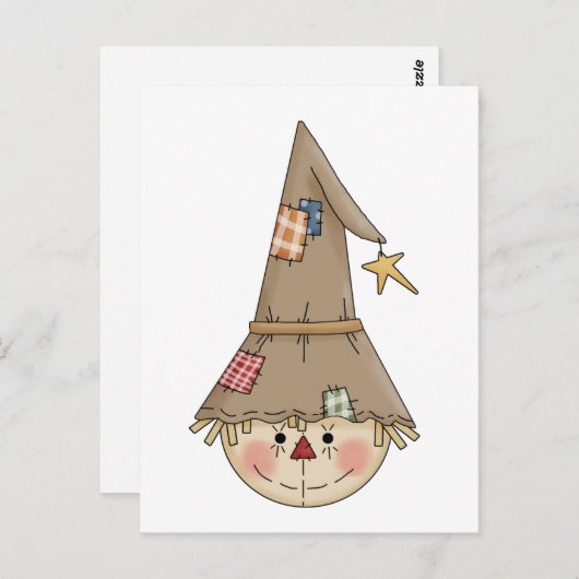 Herbststreifen Postkarte (Vorne/Hinten)