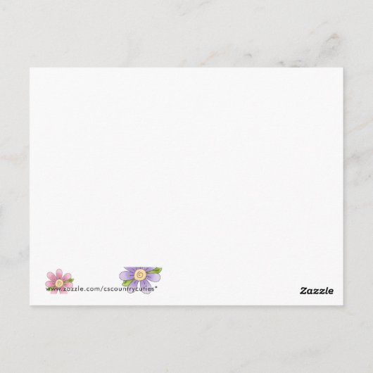 Herbststreifen Postkarte (Rückseite)