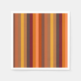Herbststreifen Serviette