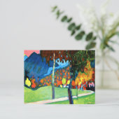 Herbststudie in Oberau, von Kandinsky, Postkarte (Stehend Vorderseite)