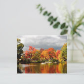 Herbststurm kommt postkarte (Stehend Vorderseite)