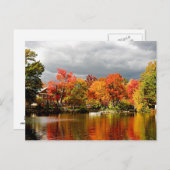 Herbststurm kommt postkarte (Vorne/Hinten)