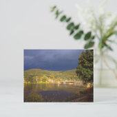 Herbststurm über dem Connecticut Postkarte (Stehend Vorderseite)