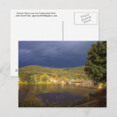 Herbststurm über dem Connecticut Postkarte (Vorne/Hinten)