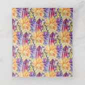 Herbstsukkulente Berries Blume Blätter | Platzkarte (Innenseite Aufgefaltet)