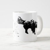 Herbstsumpf, zwei Hunde Jumbo-Tasse (Vorderseite Rechts)