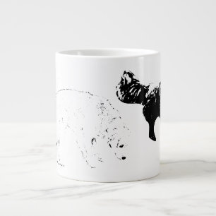 Herbstsumpf, zwei Hunde Jumbo-Tasse