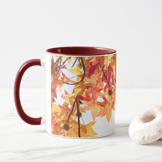 HerbstSycamore-Tasse Tasse (Mit Donut)