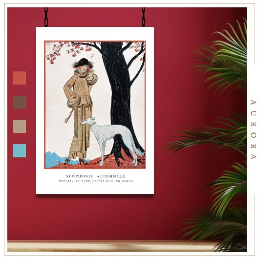 Herbstsymfonie 1922 von George Barbier Poster