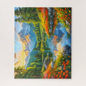 Herbstsymphonie. Blumenharmonie der Natur. Puzzle (Vertikal)