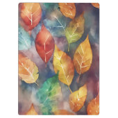 Herbstsymphonie der Farben Klemmbrett (Rückseite)