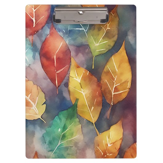 Herbstsymphonie der Farben Klemmbrett (Vorderseite)
