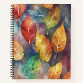 Herbstsymphonie der Farben Notizblock (Vorderseite)