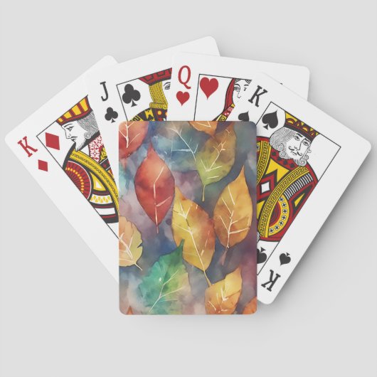 Herbstsymphonie der Farben Spielkarten (Rückseite)