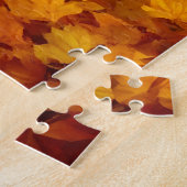 Herbstsymphonie: Ein Hund, der mitten unter sinken Puzzle (Seite)