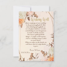 Herbstsymphonie Hochzeitskarte
