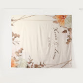 Herbstsymphonie Hochzeitswoche Foto Hintergrund Wandteppich (Vorderseite (Horizontal))