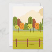 Herbstszene Einladung (Rückseite)