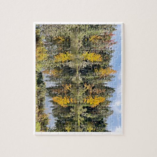 Herbstszene in Neuengland Puzzle (Vertikal)