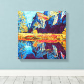 Herbstszene Leinwanddruck (Insitu (Holzboden))