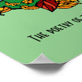 Herbstszene mit Zitat Poster (Ecke)