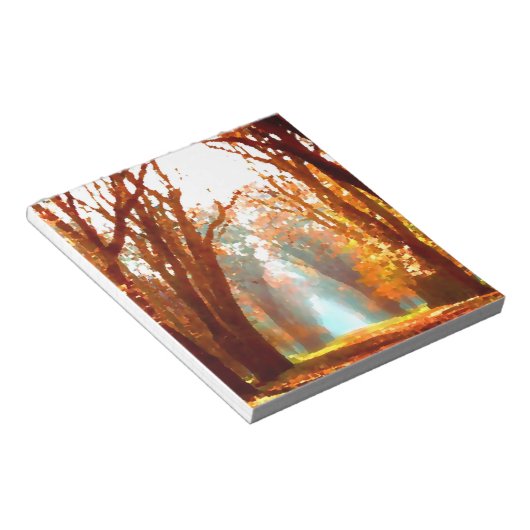 Herbstszene Notizblock (angewinkelt)