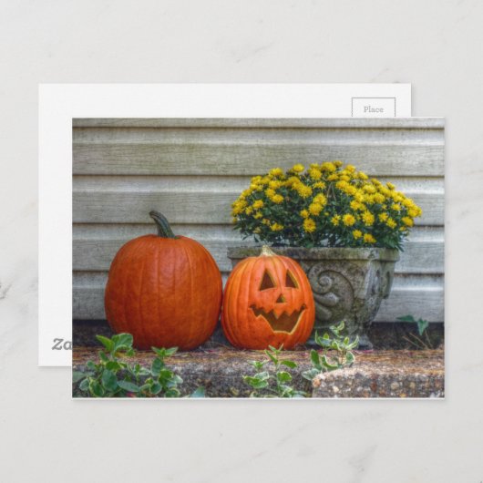 Herbstszene Postkarte (Vorne/Hinten)