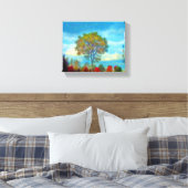 Herbstszenen mit blauen Himmeln Leinwanddruck (Insitu (Schlafzimmer))