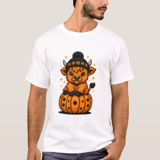 Herbsttablette Katze mit Pumpkin Sweater Fall Nied T-Shirt