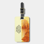 Herbsttag für Taschen - Maßgeschneidert Gepäckanhänger (Vorderseite vertikal)