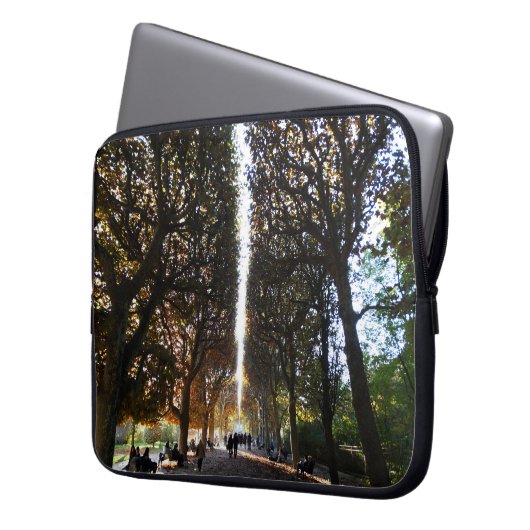 Herbsttag in Paris Laptopschutzhülle (Vorderseite Links)