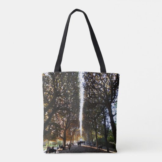 Herbsttag in Paris - Tasche (Rückseite)