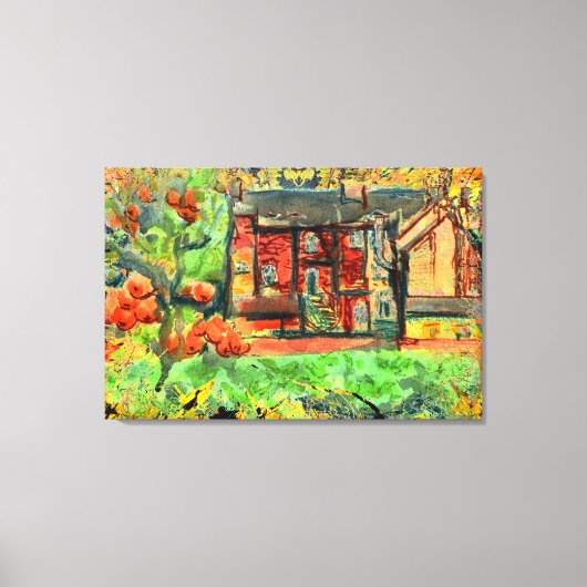 Herbsttag in Wales auf Leinwand (Vorderseite)