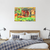 Herbsttag in Wales auf Leinwand (Insitu (Schlafzimmer))