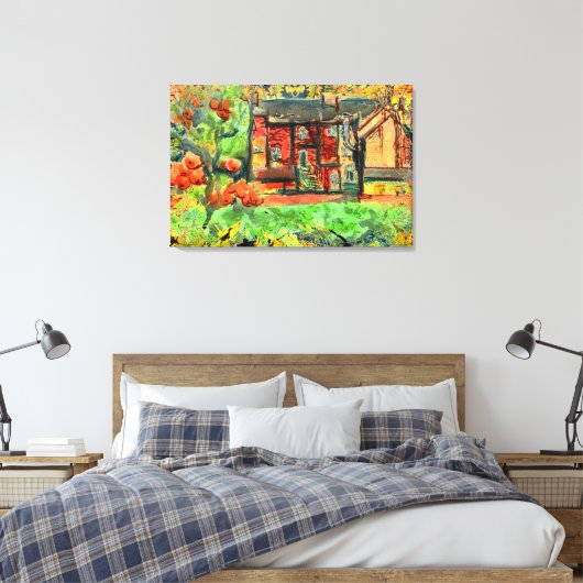 Herbsttag in Wales auf Leinwand (Insitu (Schlafzimmer))