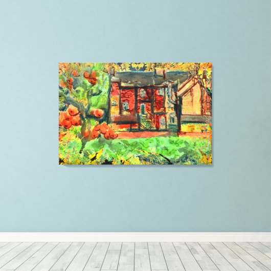 Herbsttag in Wales auf Leinwand (Insitu (Holzboden))