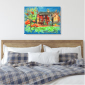 Herbsttag in Wales auf Leinwand (Insitu (Schlafzimmer))