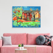 Herbsttag in Wales auf Leinwand (Insitu (Wohnzimmer))