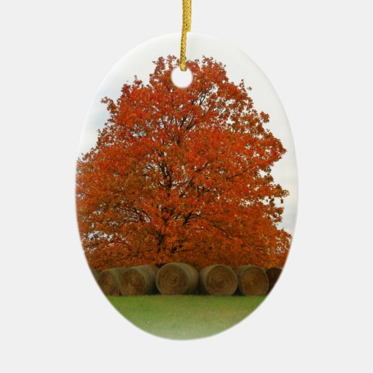 Herbsttag Keramikornament (Vorne)