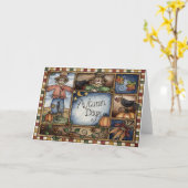 Herbsttage - Grußkarte Karte (Gelbe Blume)