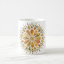Herbsttasse mit farbigem Kreis 
