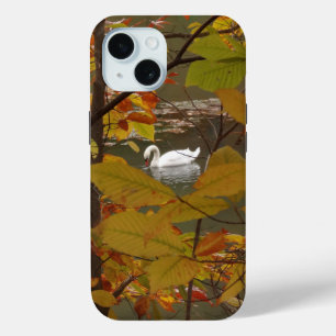Herbstteich mit Schwan Case-Mate iPhone Hülle
