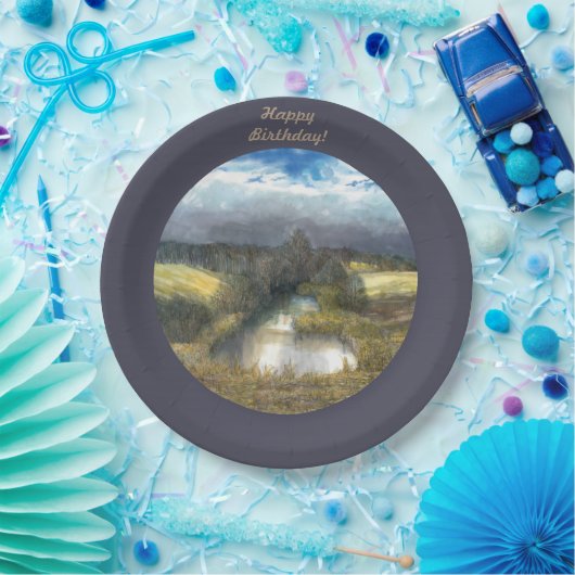 Herbstteich Pappteller (Party)