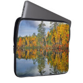 Herbstteich Reflektionen, Maine Laptopschutzhülle (Vorne Rechts)