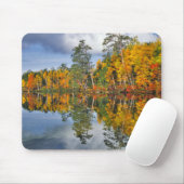 Herbstteich Reflektionen, Maine Mousepad (Mit Mouse)
